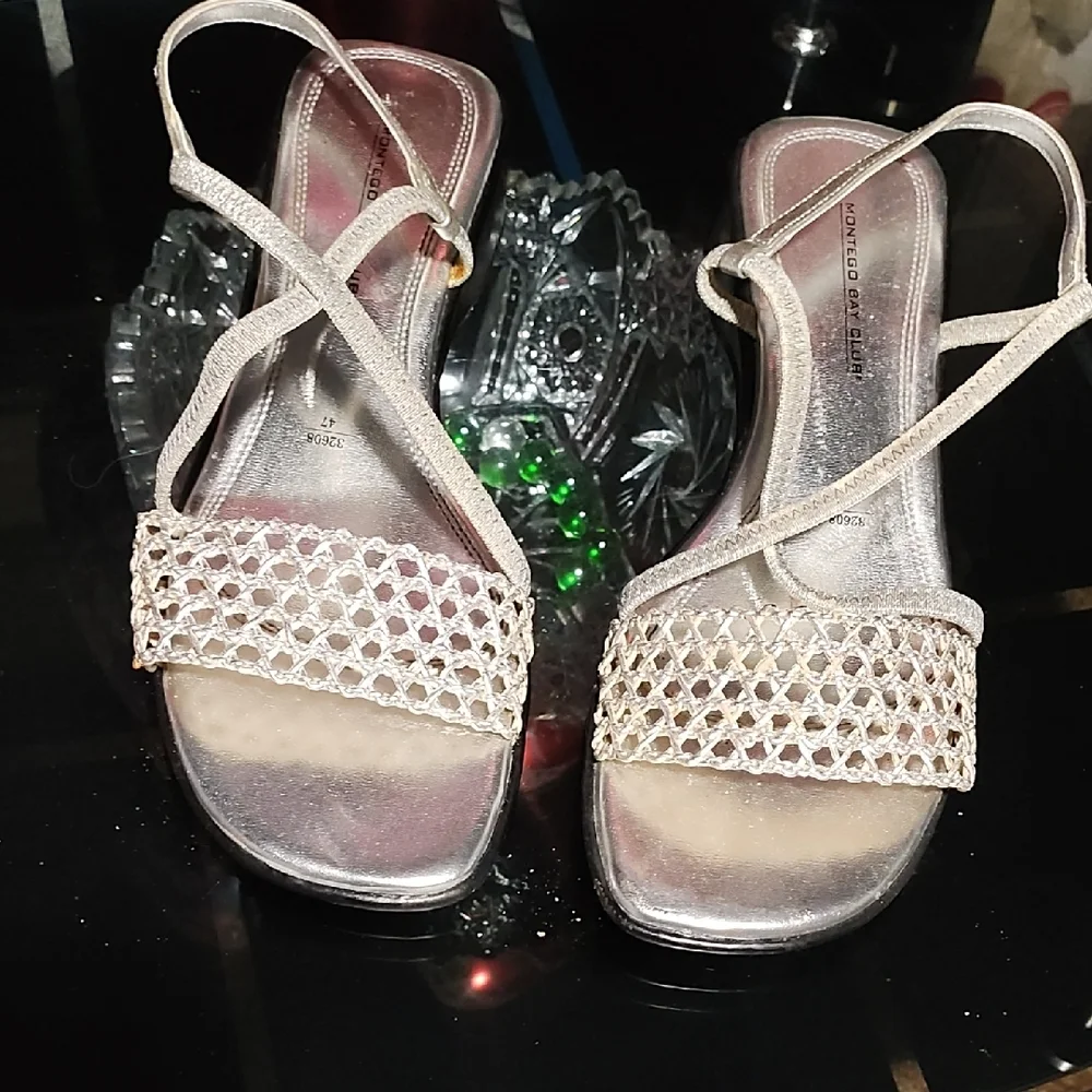 Elegant Silver Sandals